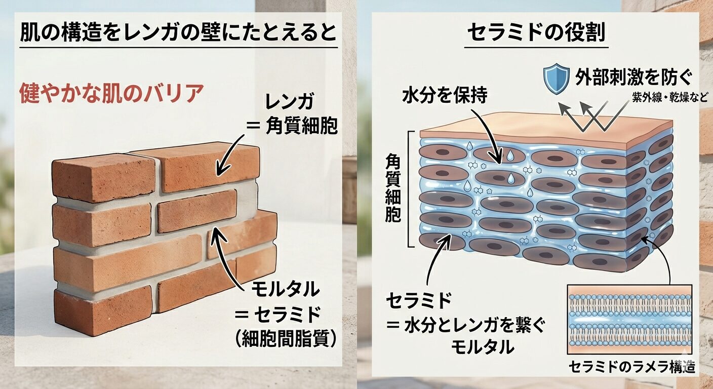 肌の構造セラミド