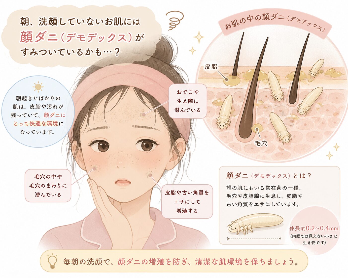 顔ダニ